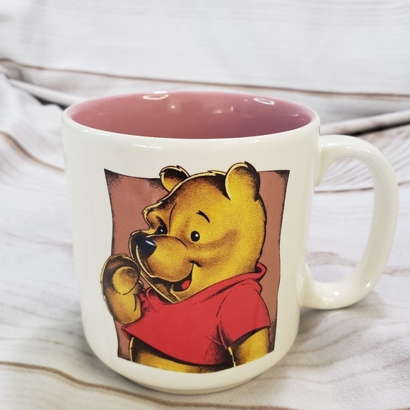 Vintage Disney Winnie The Pooh Coffee Mug Ceramic 3.5 Inch 8 Oz 90s - Picture 3 of 7